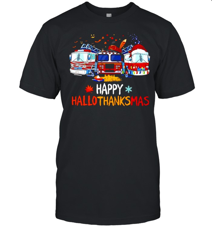 Happyhallothankmas Firefighter shirt