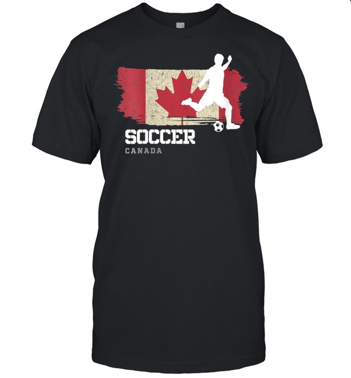 Soccer Canada Flag Football Team Soccer Player Shirt