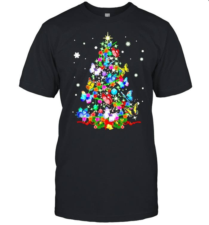 Butterfly Tree Christmas Sweater Shirt