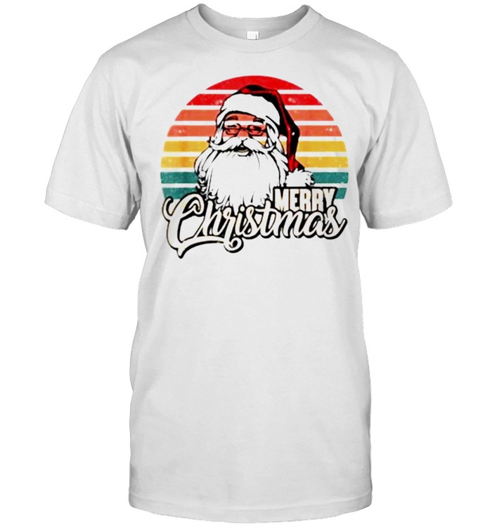 Santa Claus Merry Christmas retro shirt
