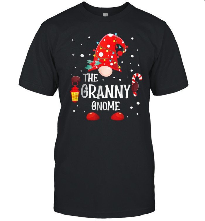 The Granny Gnome Matching Family Christmas Gnome Pajama T-Shirt