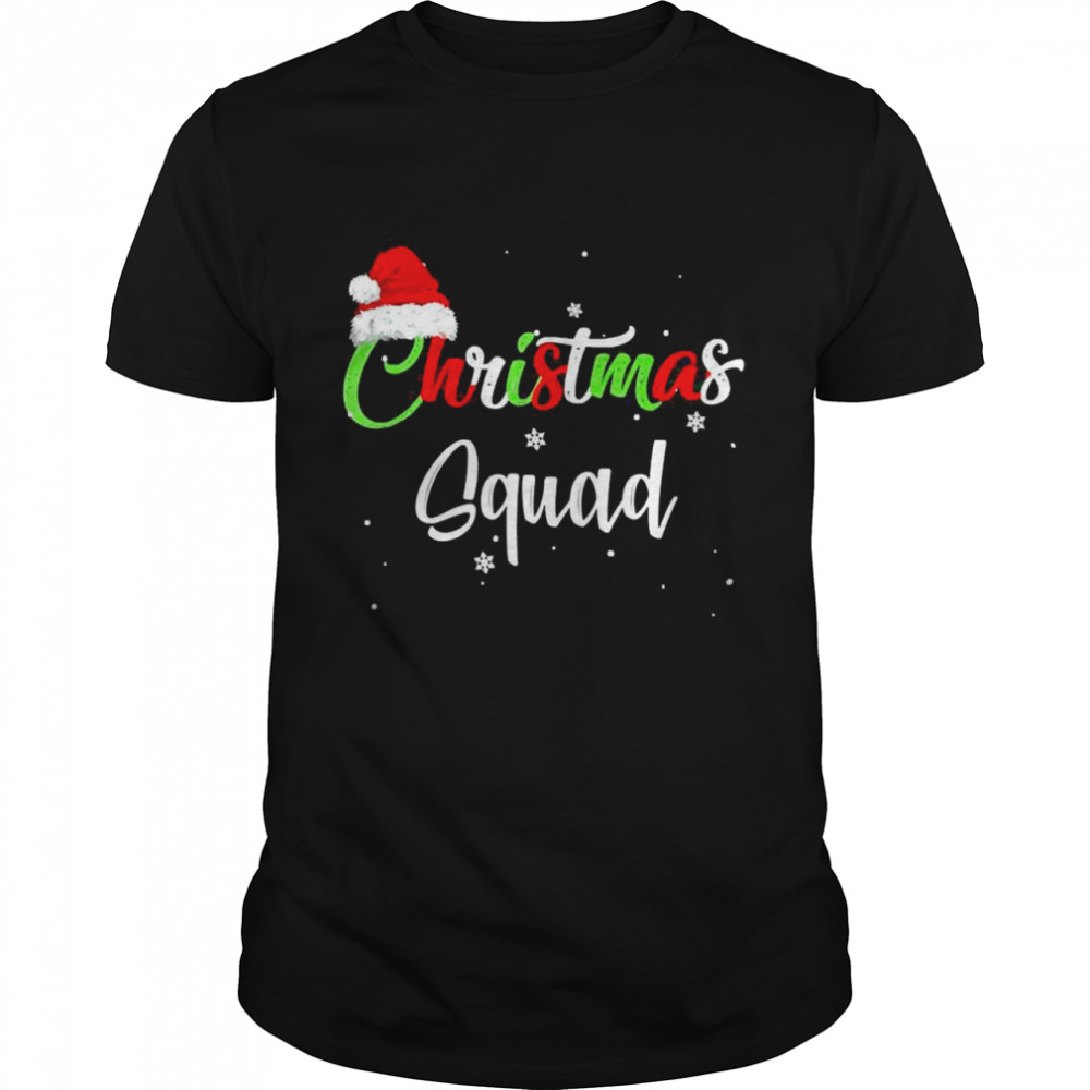Christmas Squad Family Matching Pajamas Xmas Boys Santa Sweater T-shirt