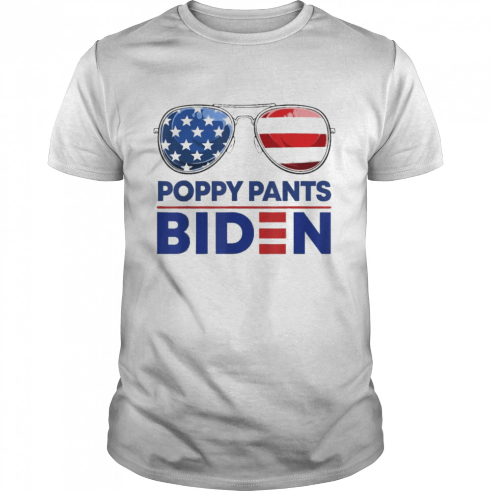 Poopy Pants Biden Anti Biden USA Flag Shirt