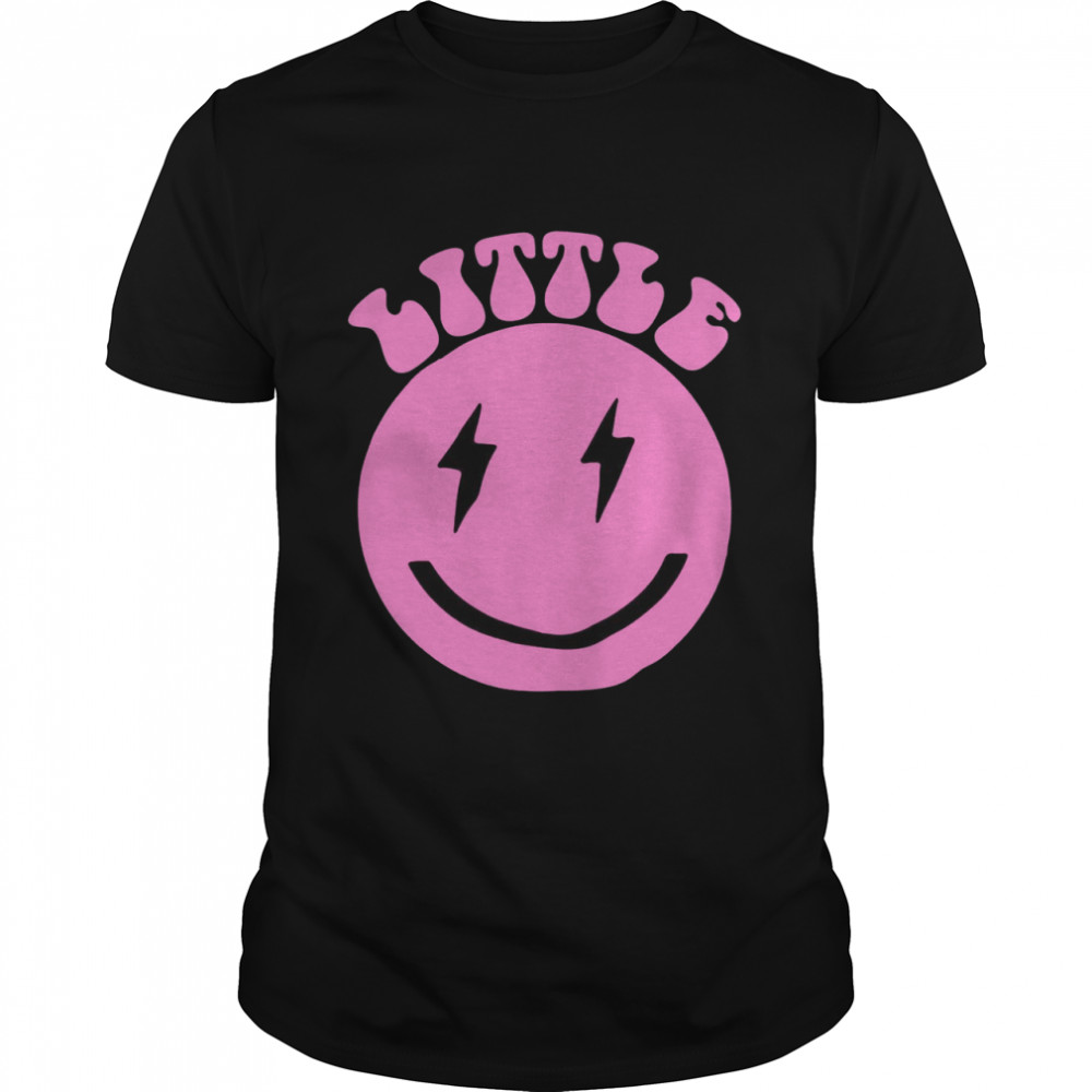 Gbig Big Little Sorority Reveal Smily Face Cute Little Shirt