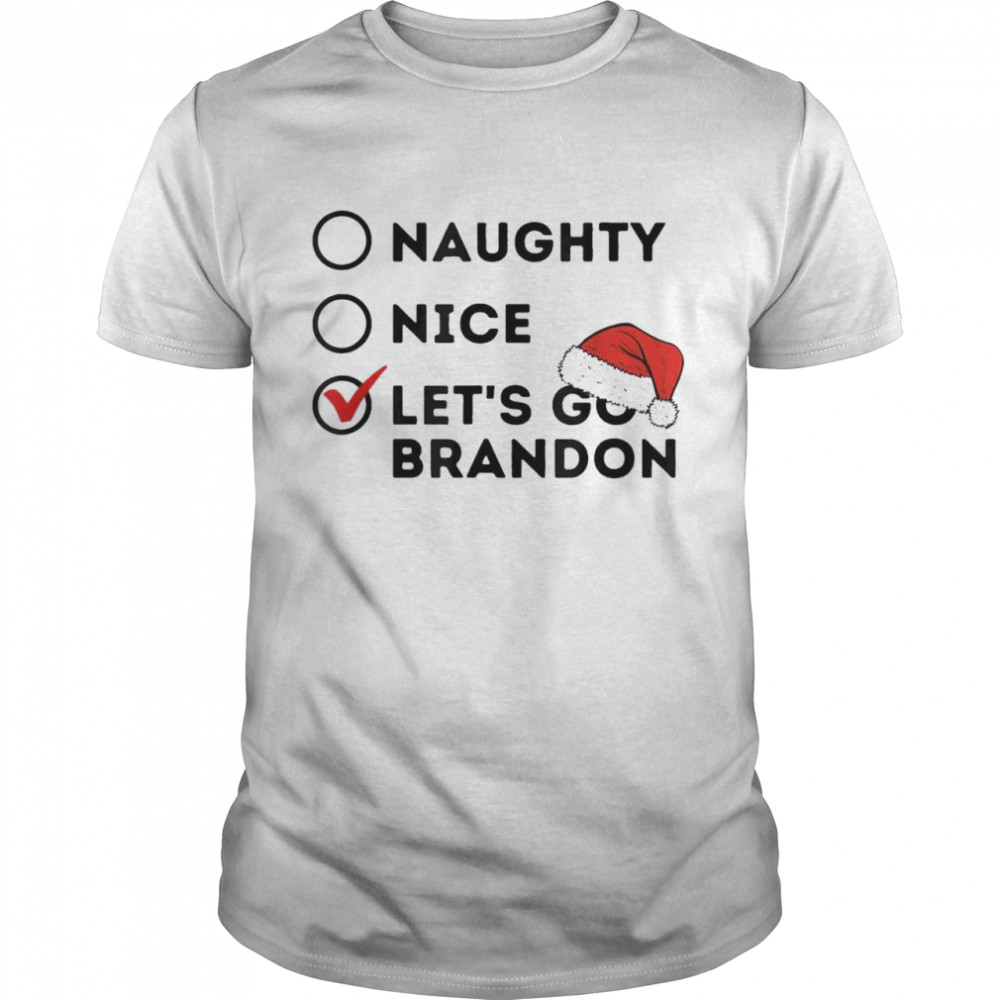 Let’s Go Brandon Naughty Nice Hat Christmas Sweater