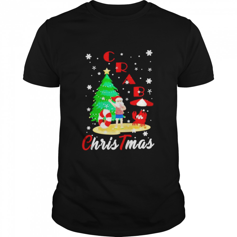 Santa Claus Christmas Crab shirt