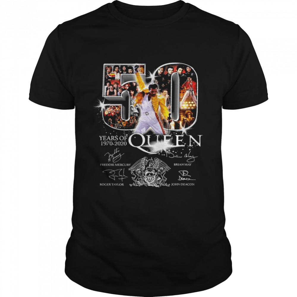 50 years of 1970-2020 queen signature shirt