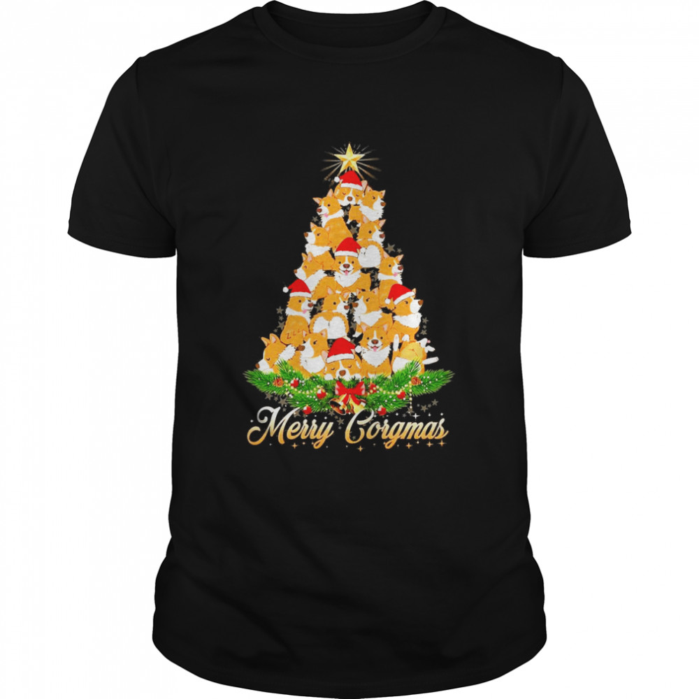 Merry Christmas Corgi Christmas Sweater T-shirt