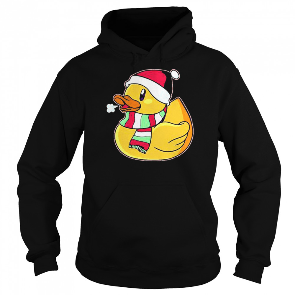 Santa Duck Xmas Sweat T-shirt Unisex Hoodie