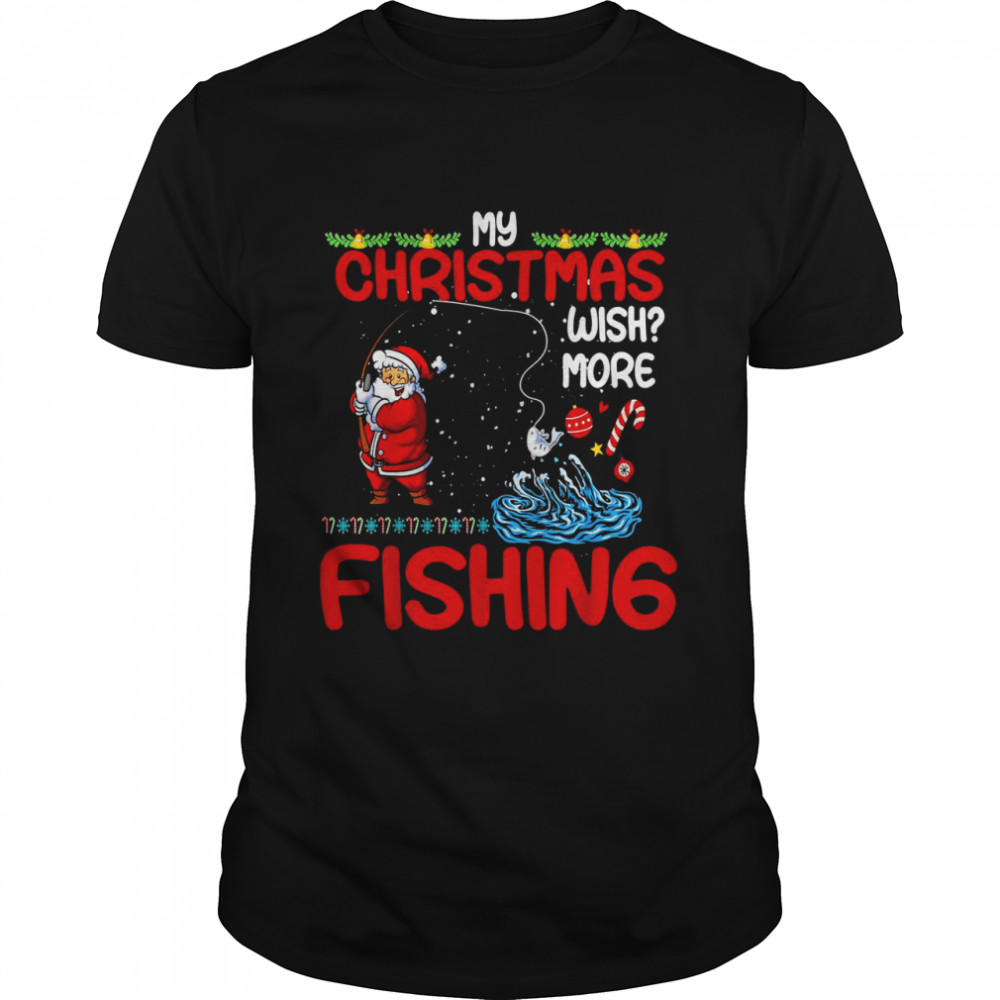 Merry Fishmas Fishing Ugly Christmas Boy Shirt