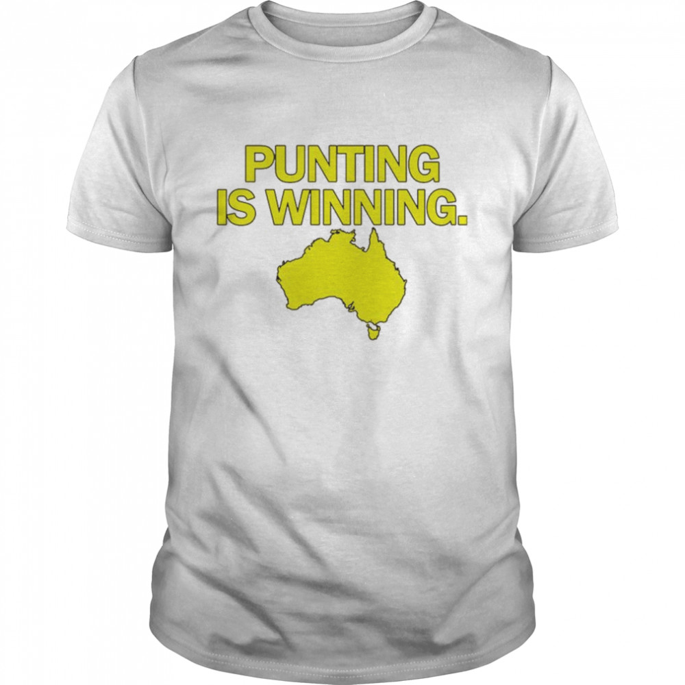 Punting is winning Australia map shirt