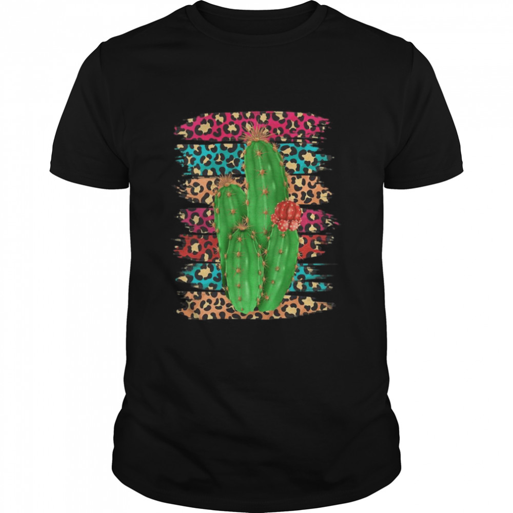 Rodeo Cowgirl Leopard Cheetah Cactus Western Shirt
