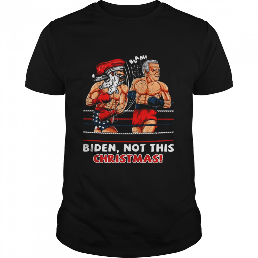 Santa Bin Laden Biden Boxing Not This Christmas T-shirt