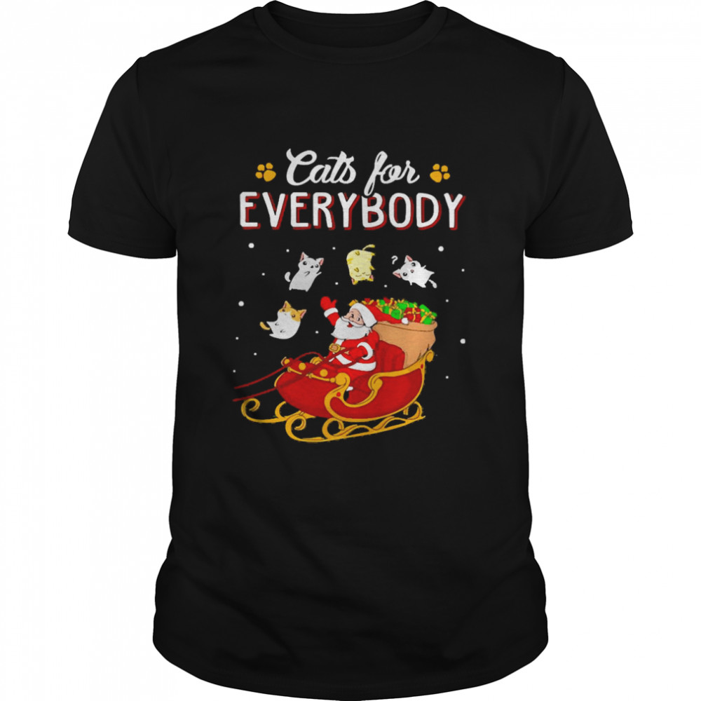 Santa Cats For Everybody Christmas Sweat T-shirt