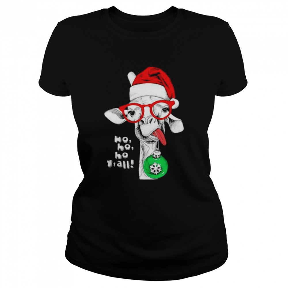 Santa Donkey ho ho ho Y’all Christmas shirt Classic Women's T-shirt