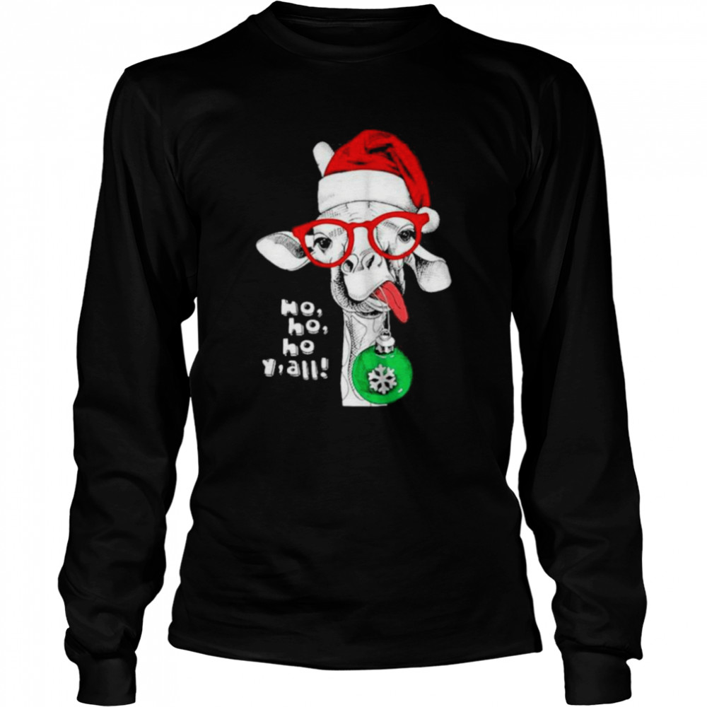 Santa Donkey ho ho ho Y’all Christmas shirt Long Sleeved T-shirt