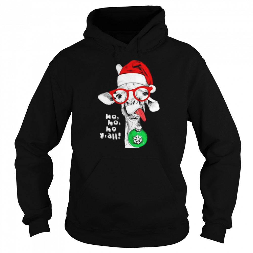 Santa Donkey ho ho ho Y’all Christmas shirt Unisex Hoodie