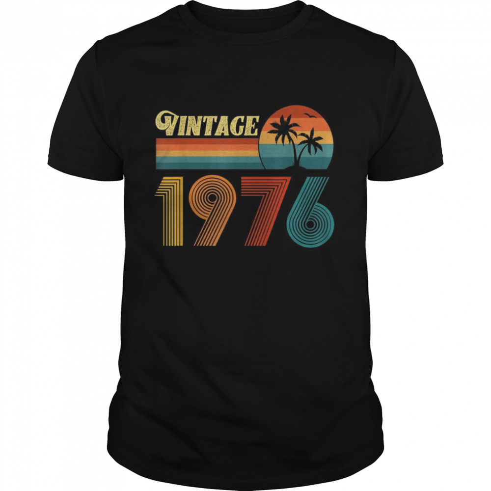 Vintage 1976 für Herren und Damen, 45 Geburtstag, Geschenk 45 Jahre Shirt