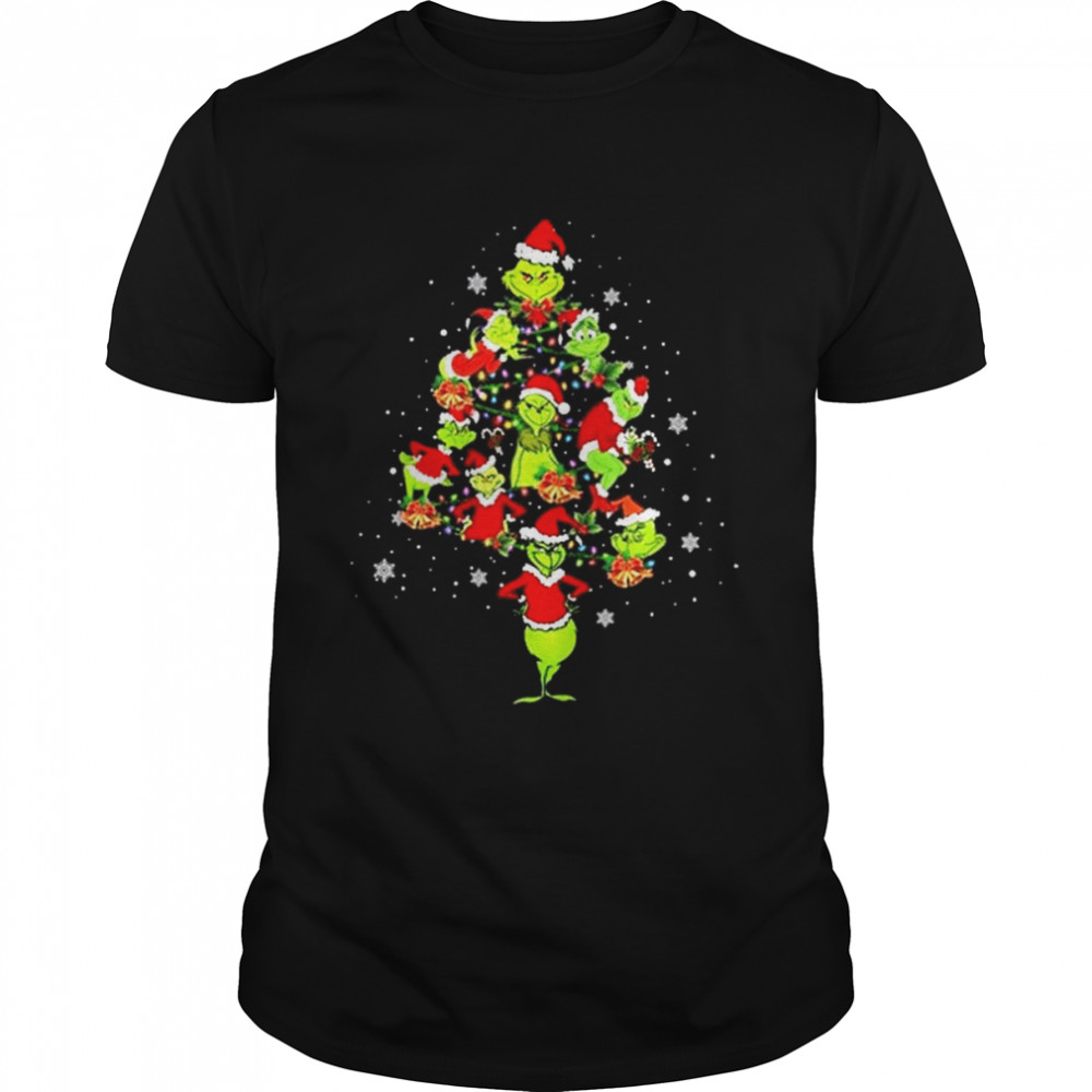 Santa Grinch Christmas Tree shirt