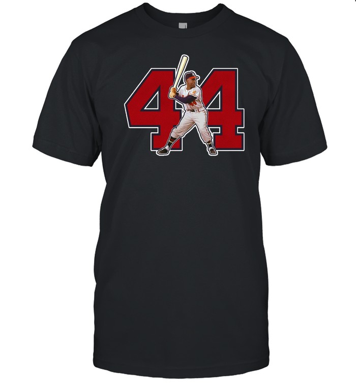 Hank Aaron Atlanta Braves Number 44 Shirt