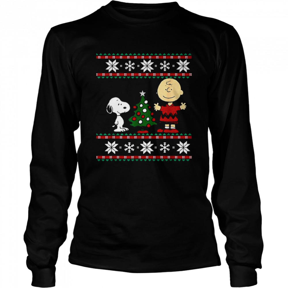 Snoopy and Charlie Browns Ugly Christmas shirt Long Sleeved T-shirt
