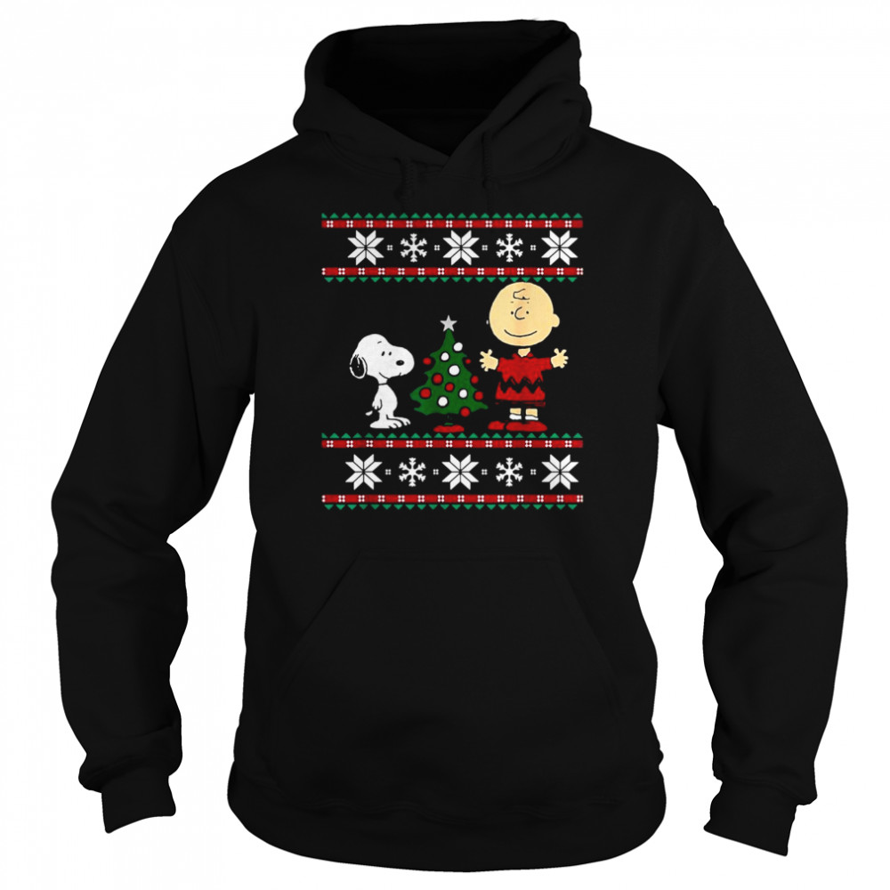 Snoopy and Charlie Browns Ugly Christmas shirt Unisex Hoodie