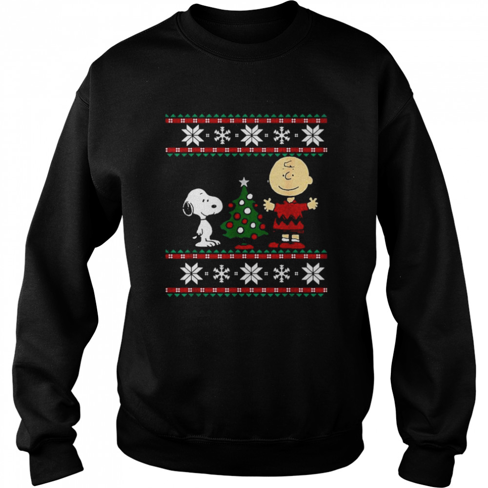 Snoopy and Charlie Browns Ugly Christmas shirt Unisex Sweatshirt