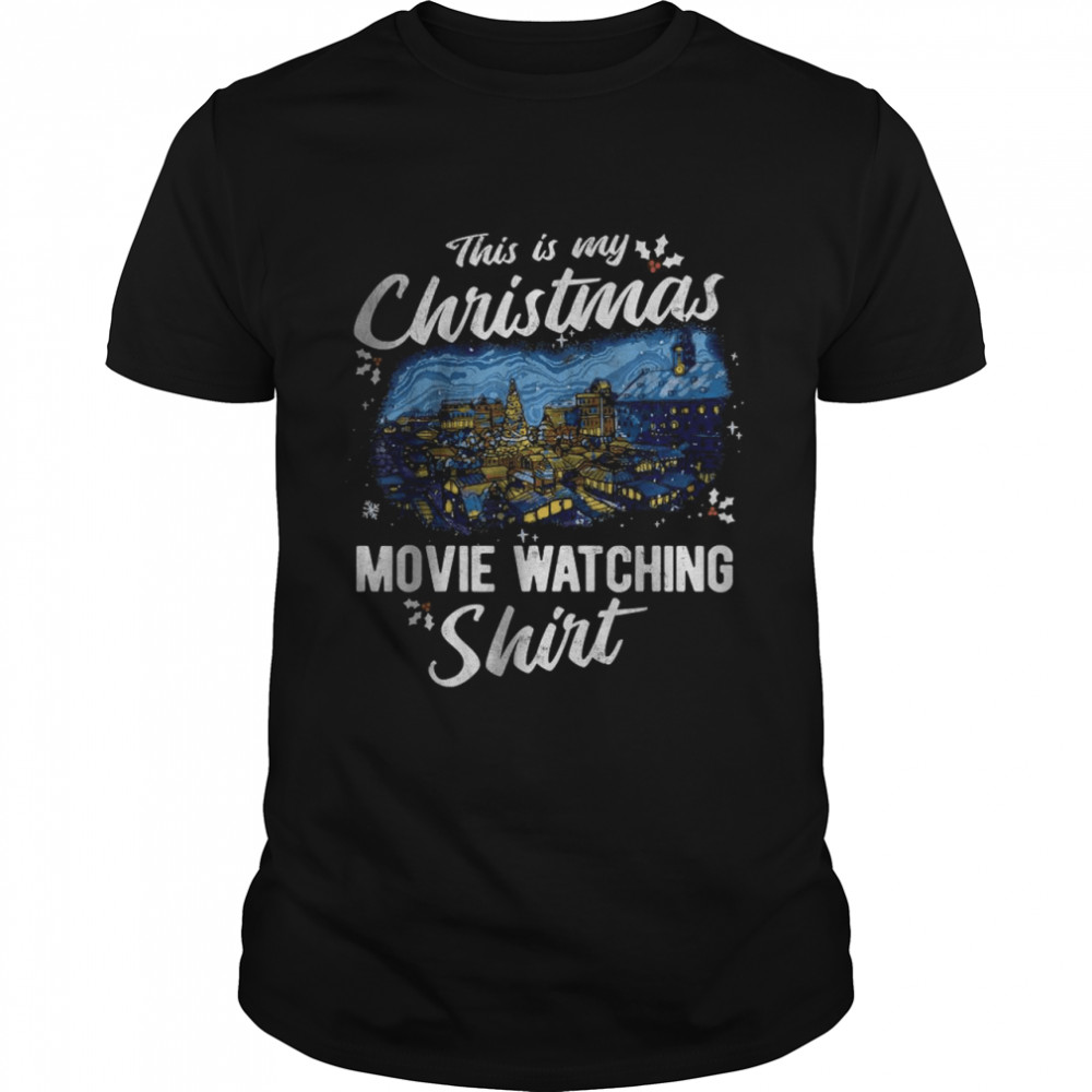 Elf Santa December This Is My Christmas Movie Watching T-Shirt