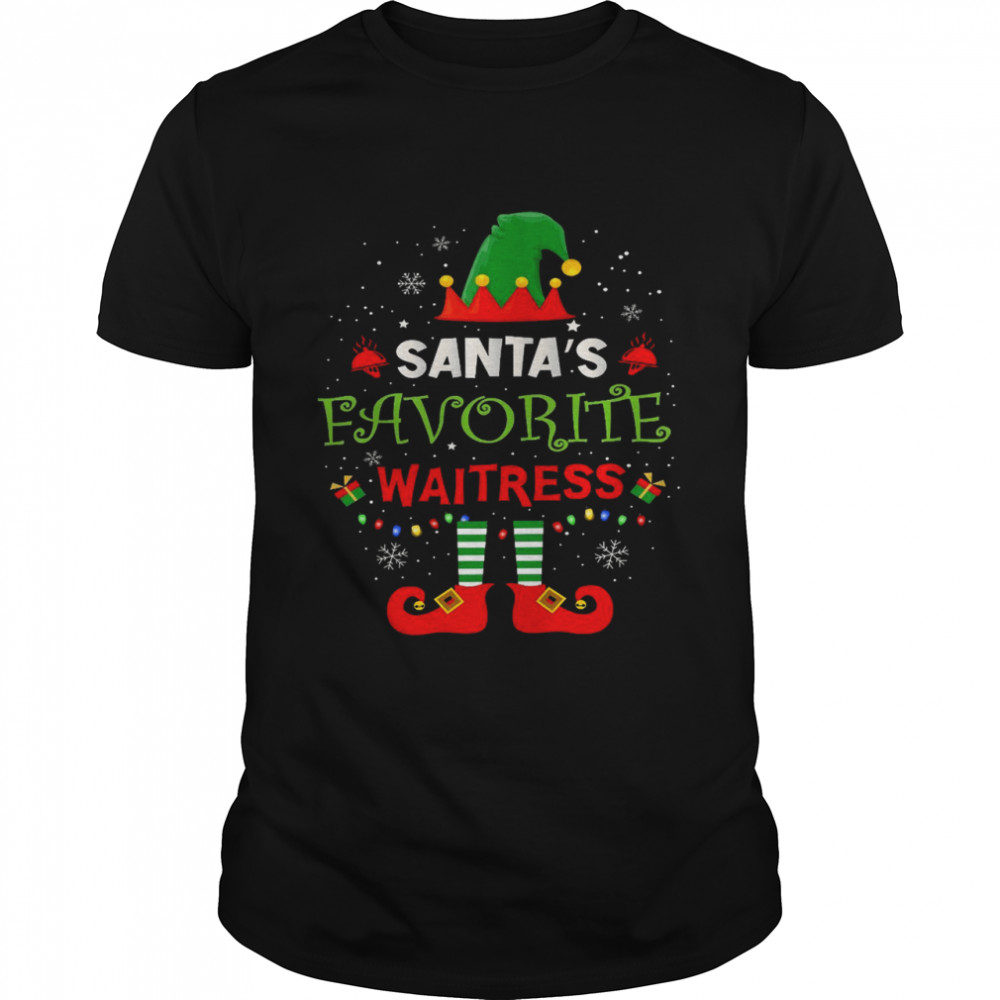 Santa’s favorite waitress design available on shirt
