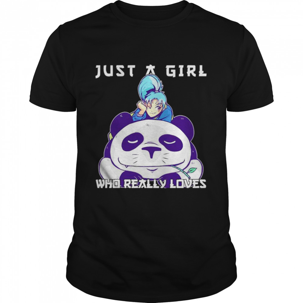 Just a Girl who really loves anime Pandas Shirt