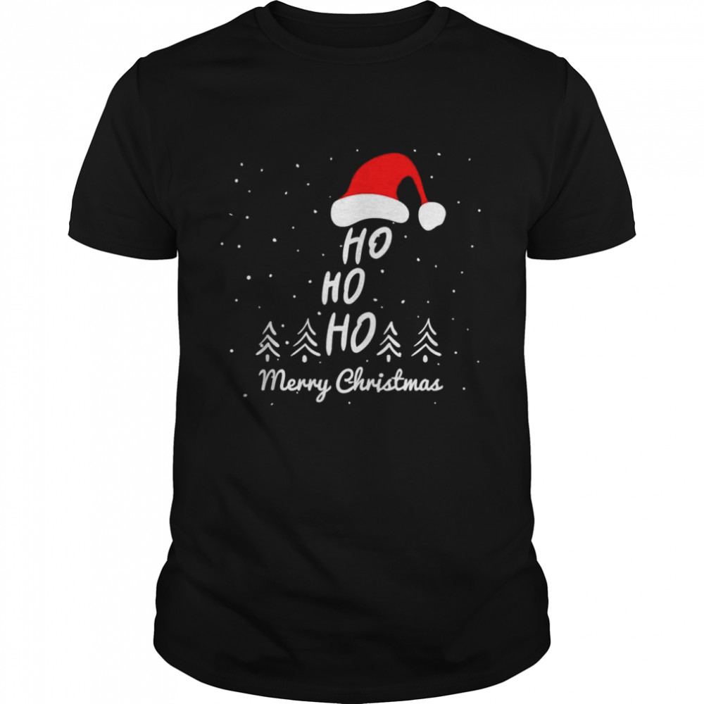 Ho Ho Ho Merry Christmas Santa Claus Hat Shirt