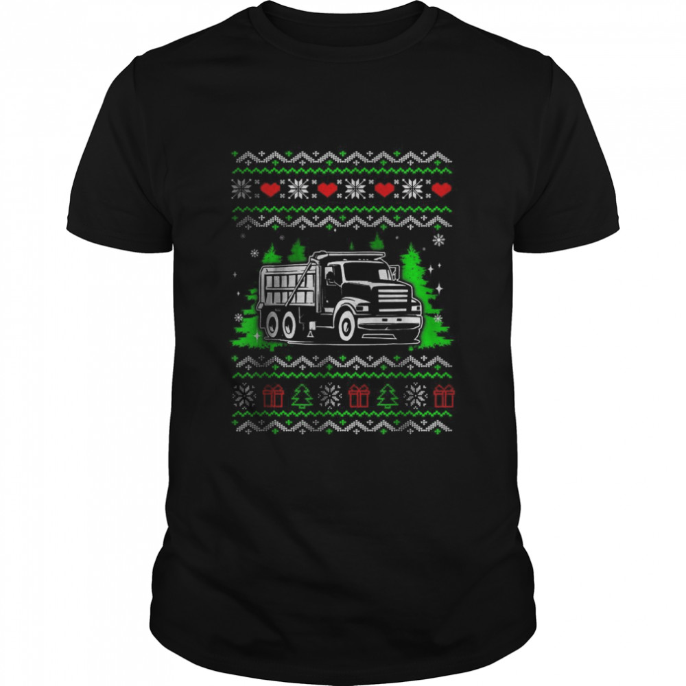 Truck Xmas Ugly Christmas T-Shirt
