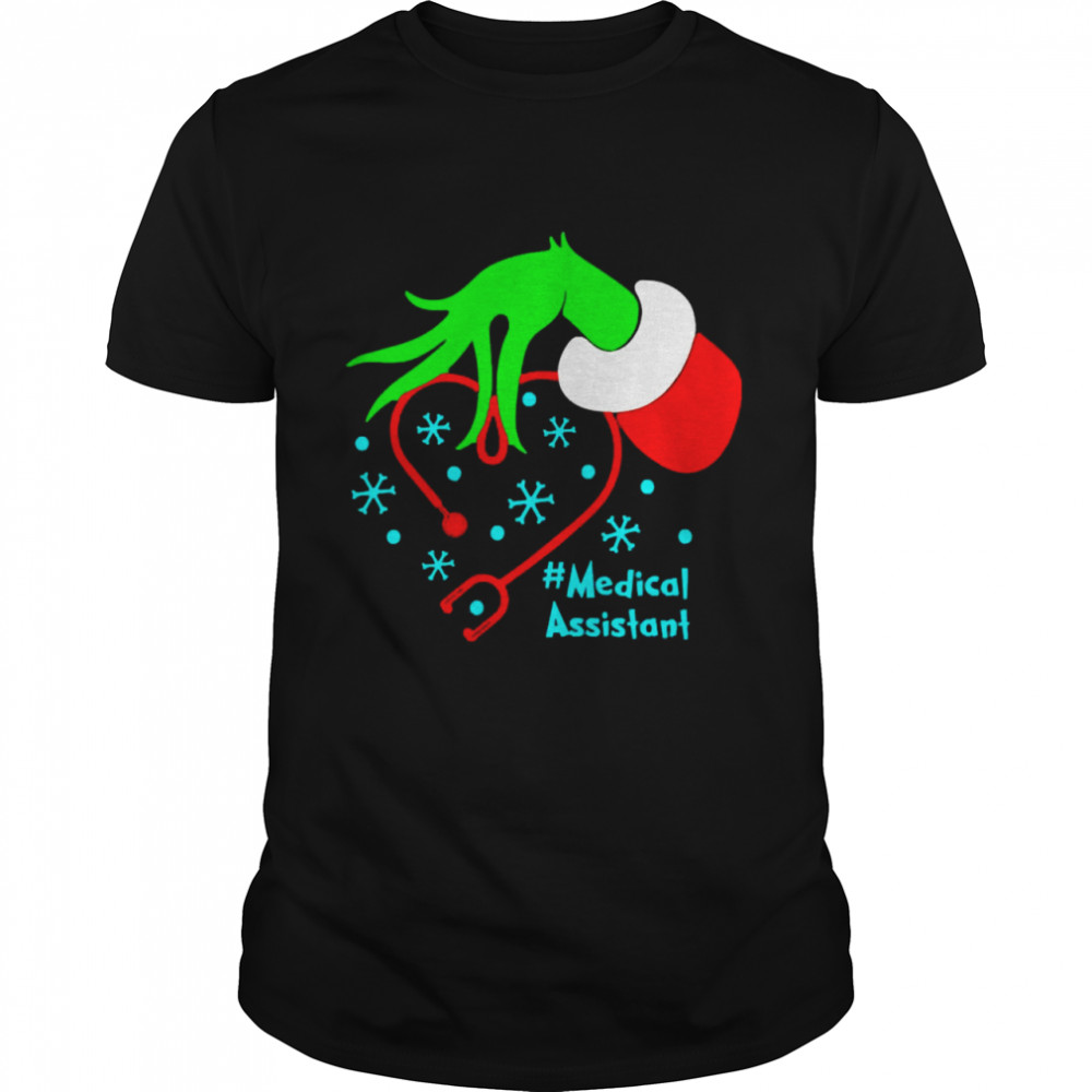 Grinch’s Medical Assistant Nurse Stethoscope Christmas Sweater Shirt