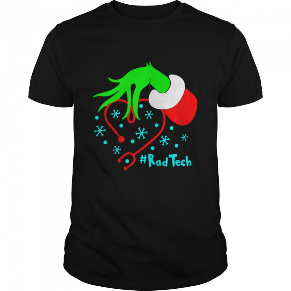 Grinch’s Rad Tech Nurse Stethoscope Christmas Sweater Shirt