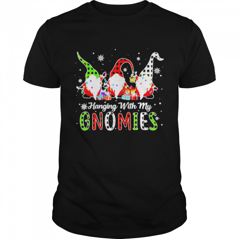 Merry Christmas Lights Hanging With My Gnomies shirt