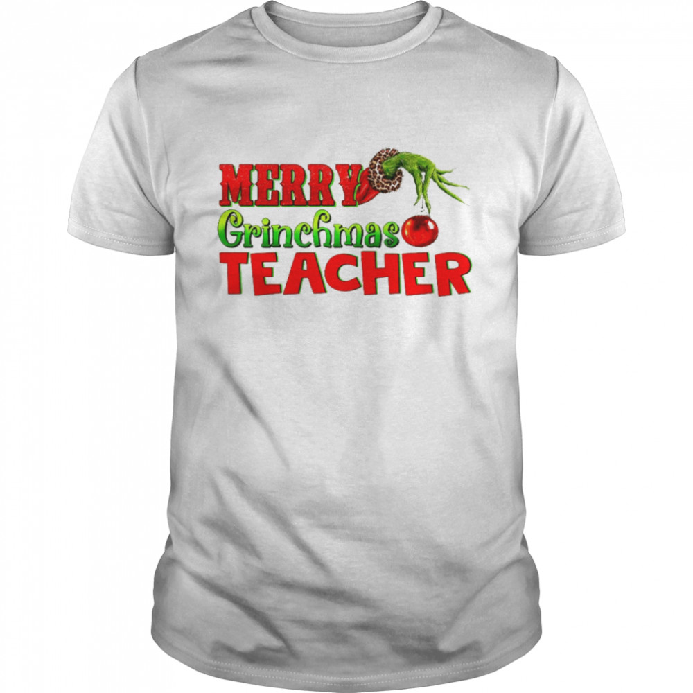 Merry grinchmas teacher shirt Merry kindergarten teacher shirt