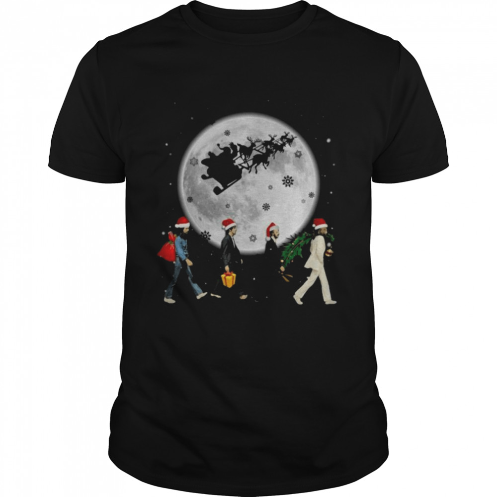 The Beatles abbey road moon Christmas shirt