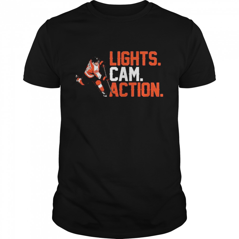 lights cam action shirt