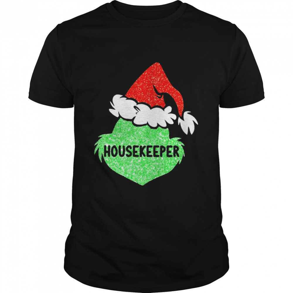 Santa Grinch Silhouette Housekeeper Christmas Sweater Shirt