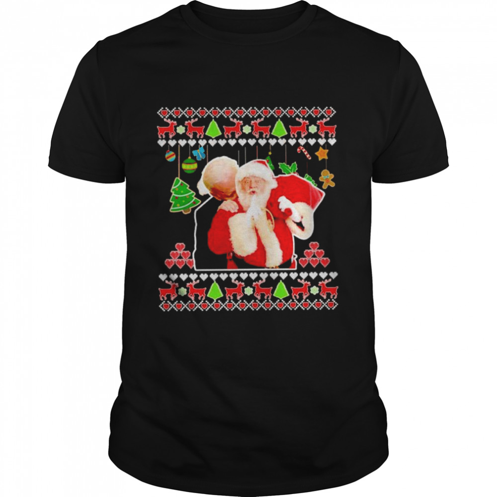biden sniffer Santa Christmas shirt