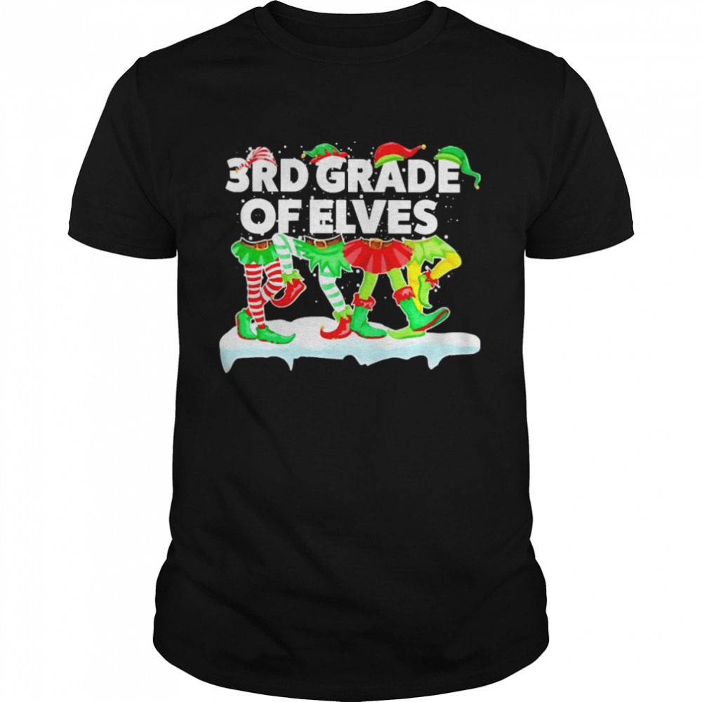 Grinch ELF Squad 3rd Grade Of Elves Christmas Sweater Shirt