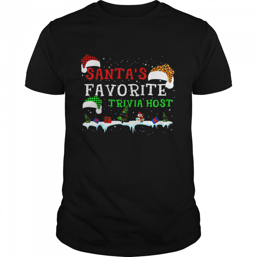 Santa’s favorite trivia host Christmas shirt