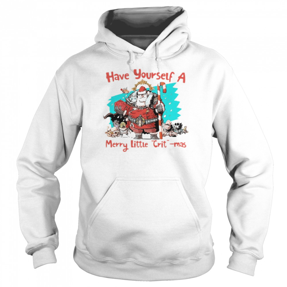 Santa Dungeons & Dragons have yourself a merry little crit-mas shirt Unisex Hoodie