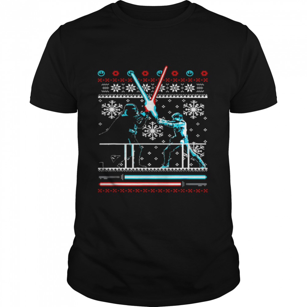 Star Wars Vader Luke Duel Christmas Sweater Shirt