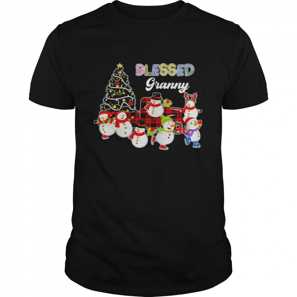 Christmas Snowman Blessed Granny Christmas Sweater Shirt