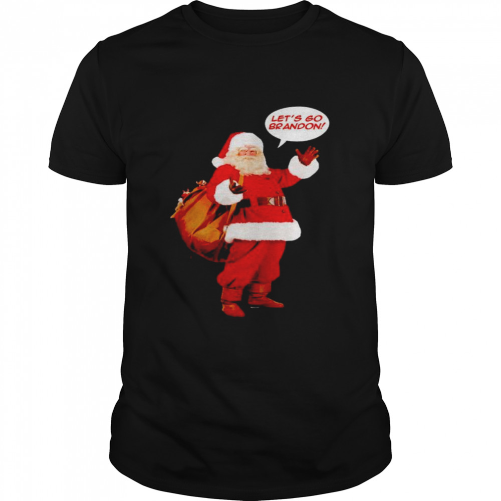 Santa Claus Lets Go Brandon Merry Christmas shirt