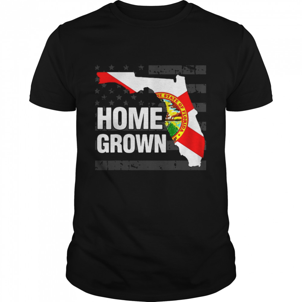 Florida Homegrown American Flag T-shirt