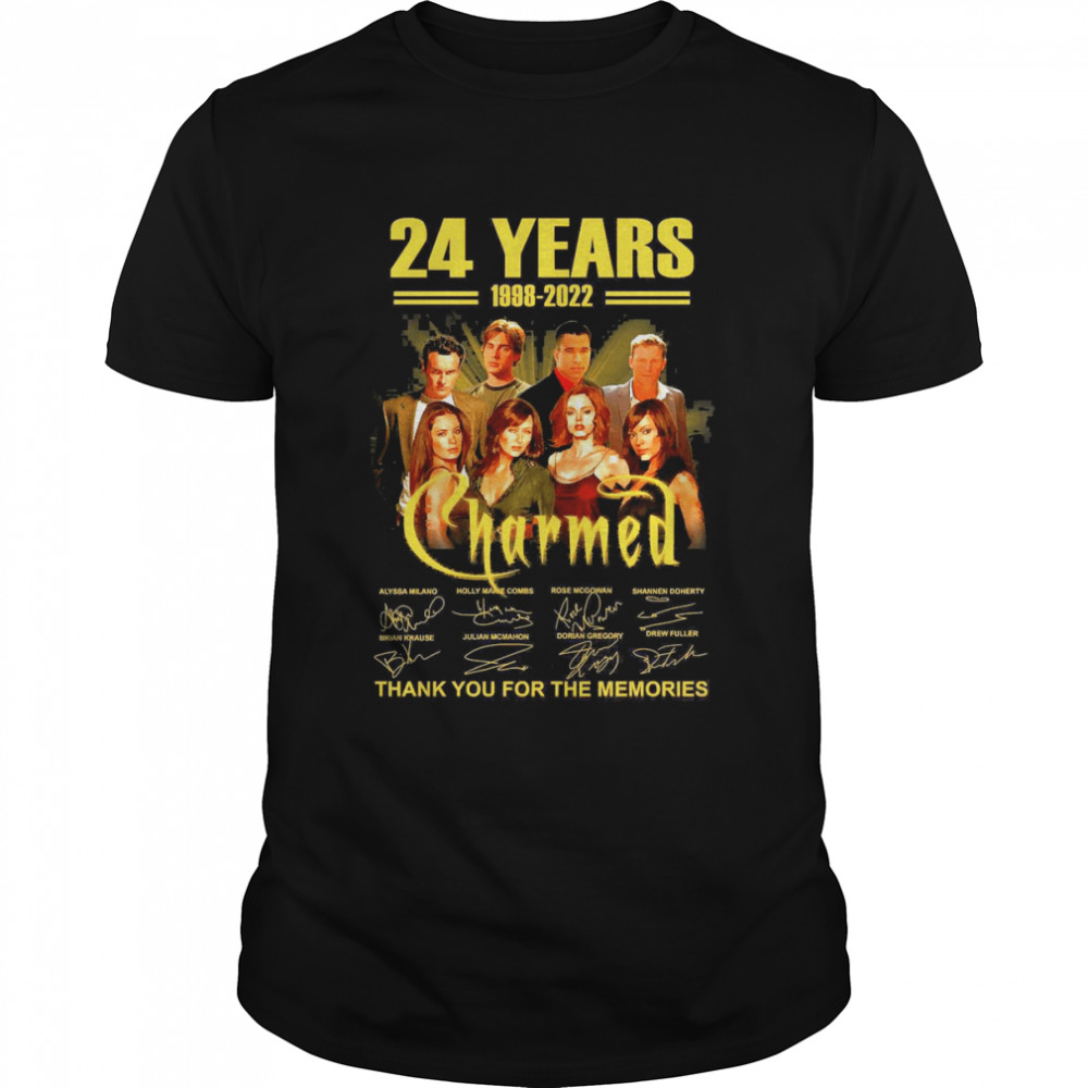 24 Years 1998-2022 Charmed Signature Thank You For The Memories Shirt