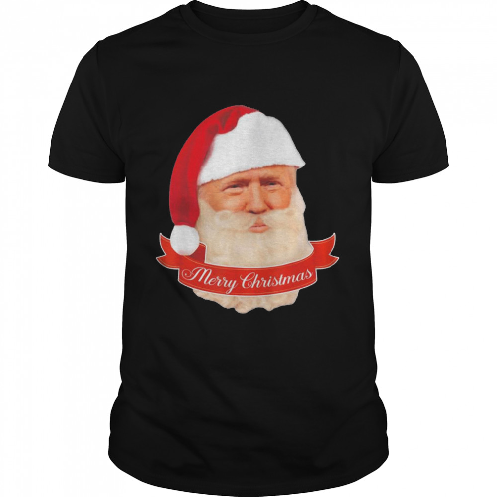 Santa Donald Trump Merry Christmas MAGA Hat shirt