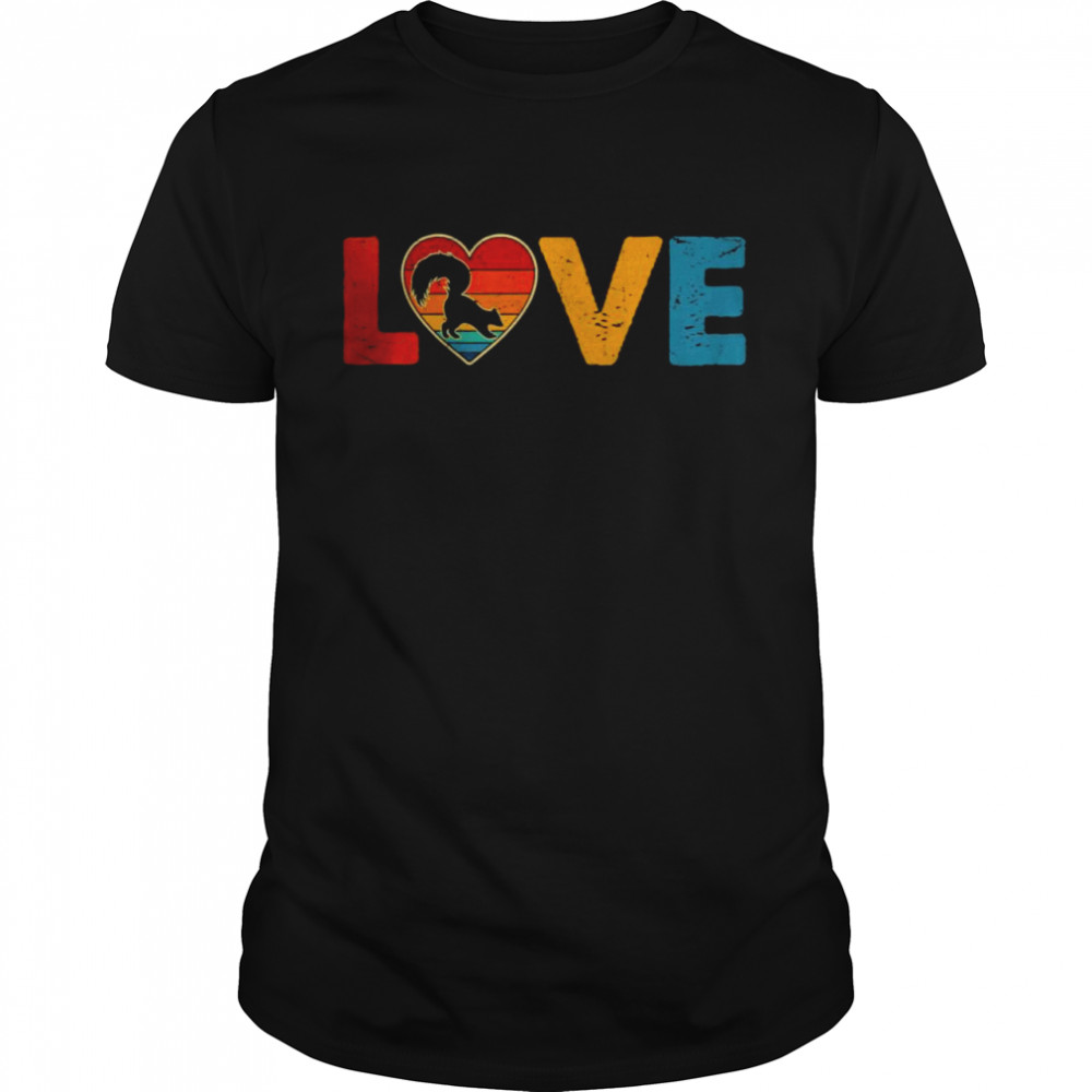 Love Skunk Lover Animals Valentines Outfit T-Shirt